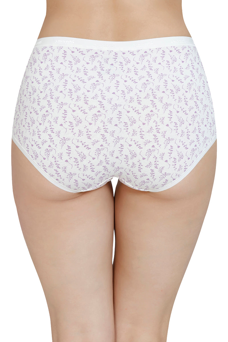 Printed High Rise Full Brief (Pack of 3)