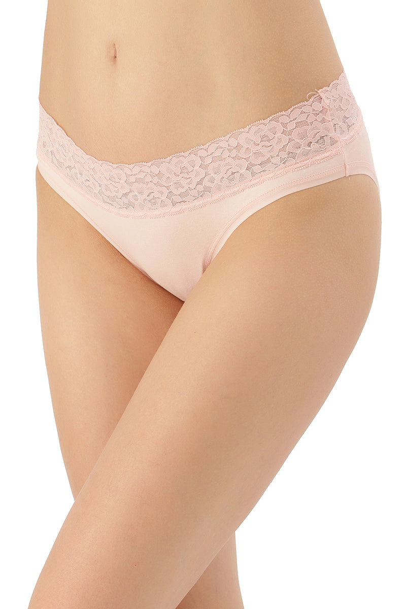 Solid Lace Trim Bikini (Pack of 2) - Image 3 of 5