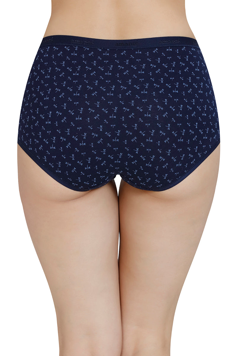 Printed High Rise Full Brief (Pack of 3)
