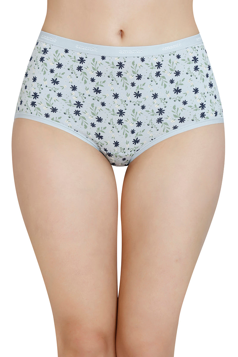 Printed High Rise Full Brief (Pack of 3) - Image 8 of 10