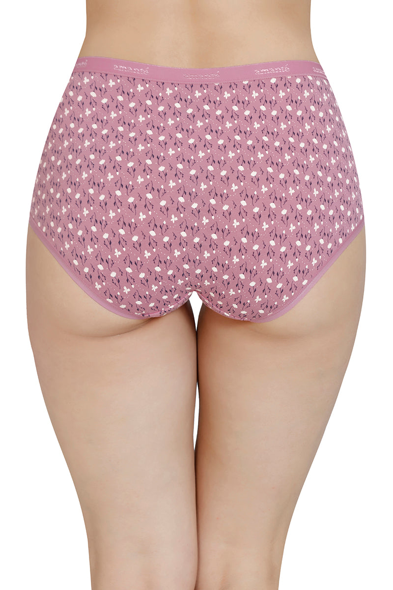 Printed High Rise Full Brief (Pack of 3)