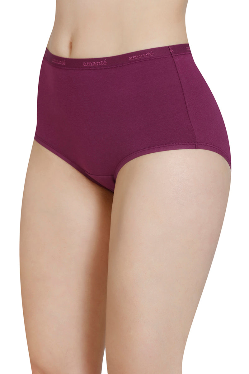 Solid High Rise Full Brief (Pack of 3) - Image 3 of 10