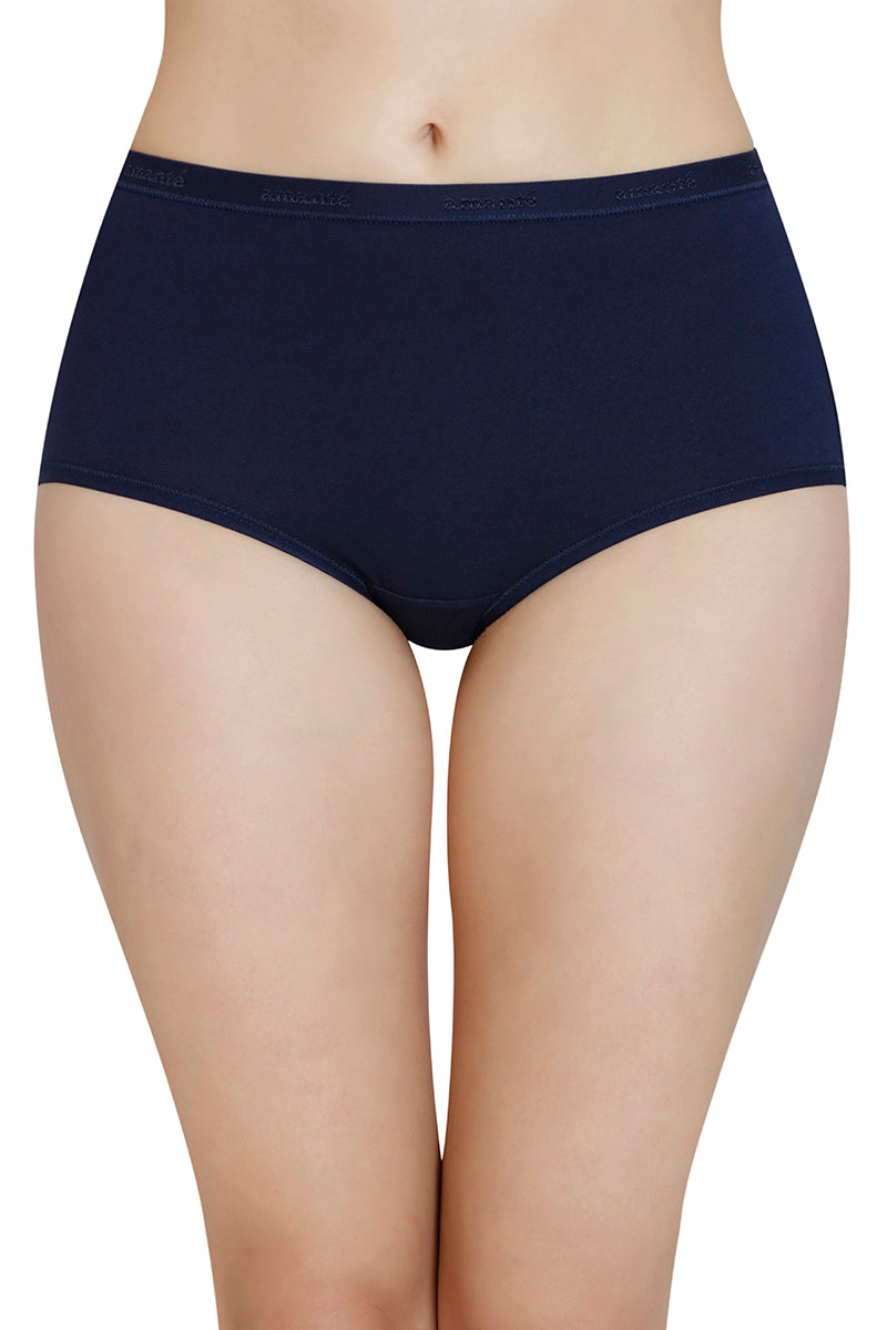 Solid High Rise Full Brief (Pack of 3)