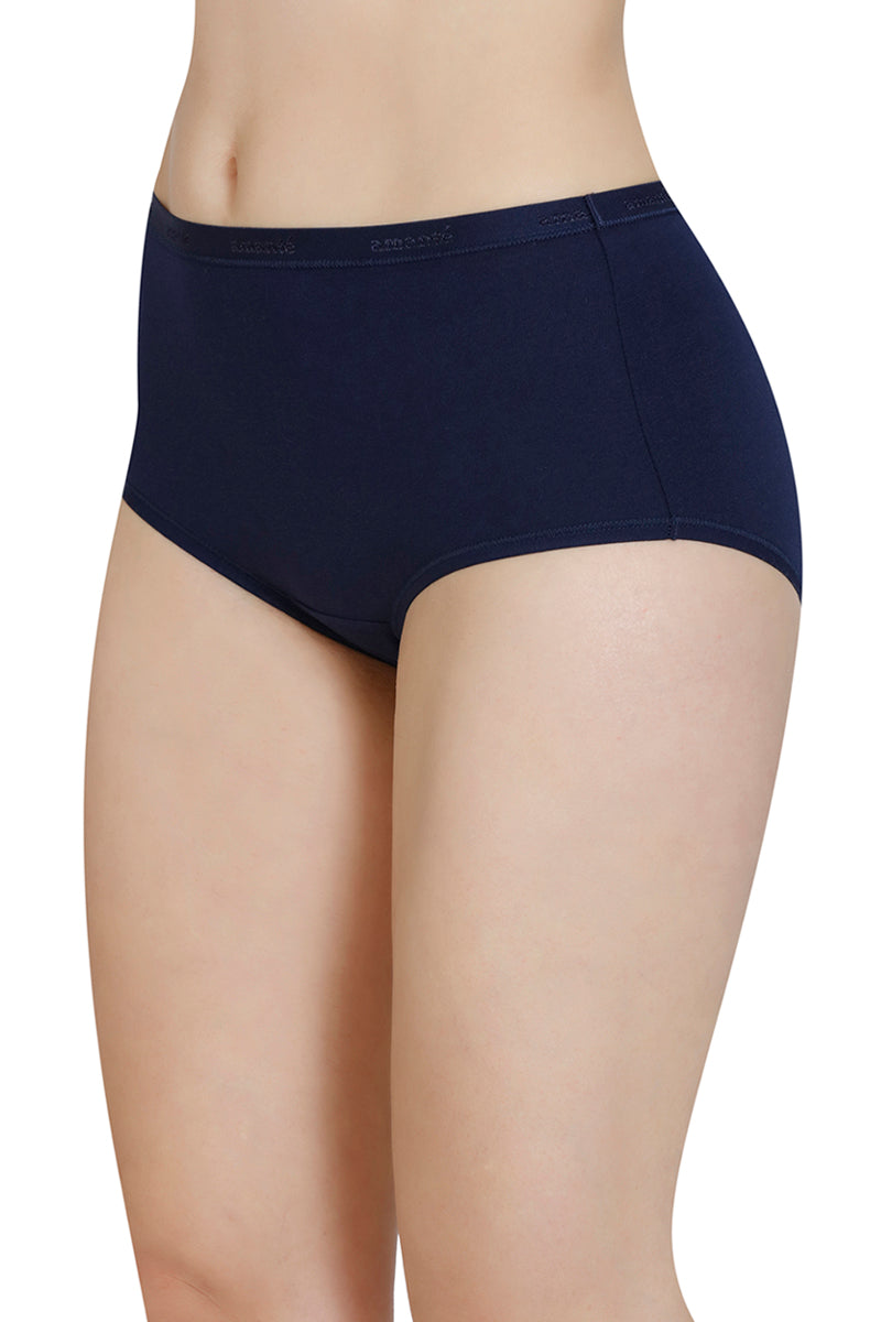 Solid High Rise Full Brief (Pack of 3)