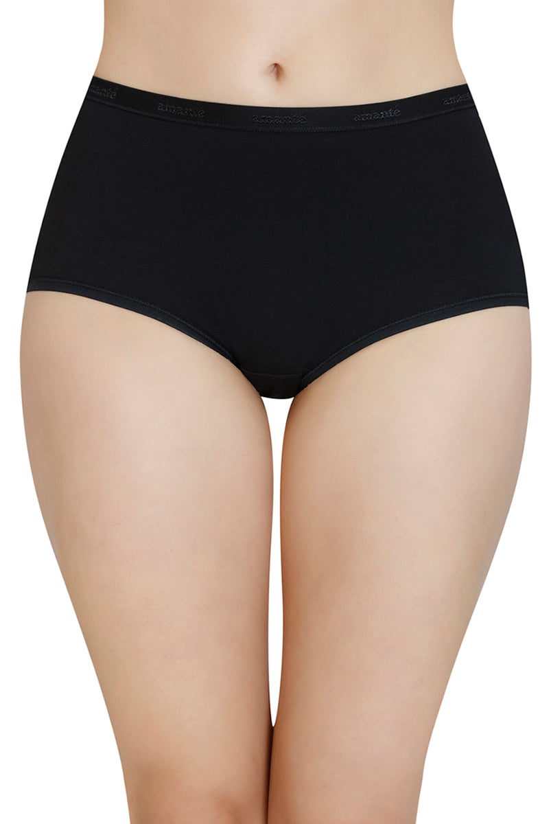 Solid High Rise Full Brief (Pack of 3) - Image 2 of 10