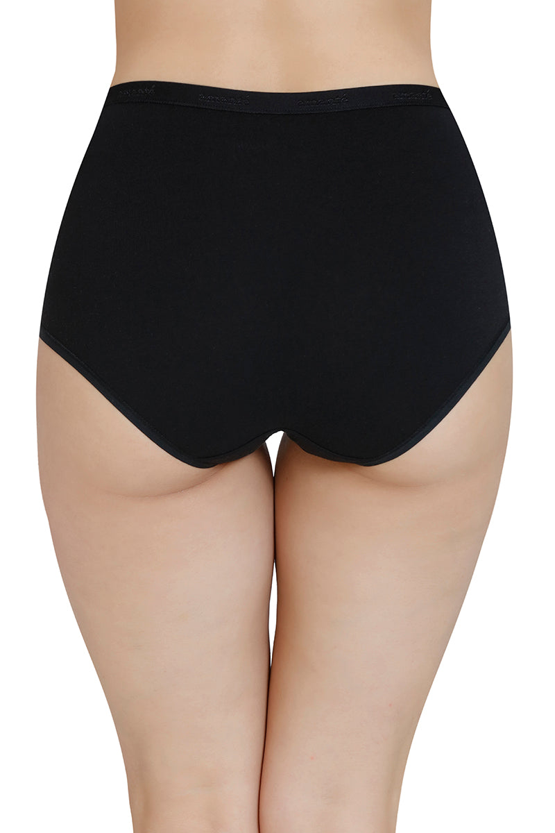 Solid High Rise Full Brief (Pack of 3) - Image 4 of 10