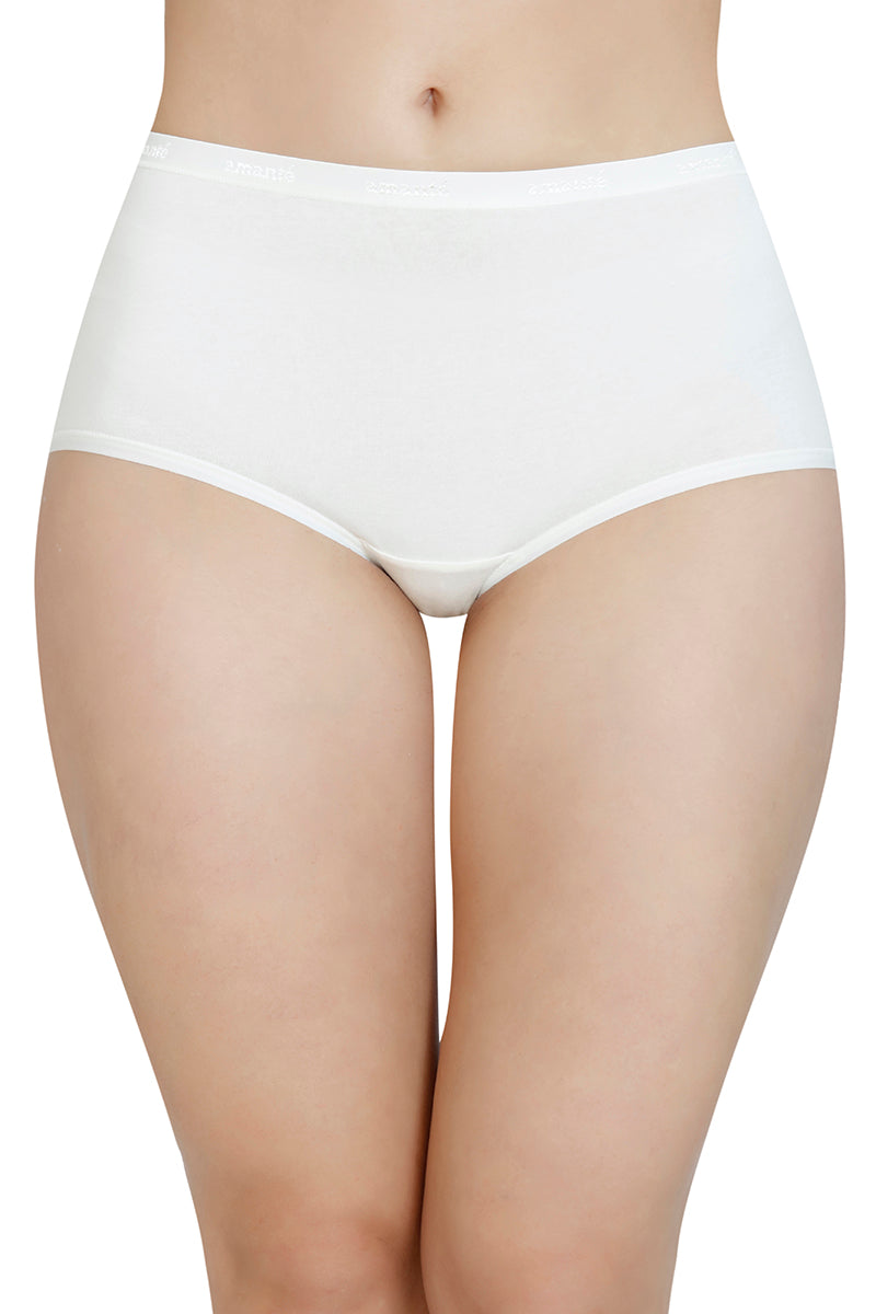 Solid High Rise Full Brief (Pack of 3)