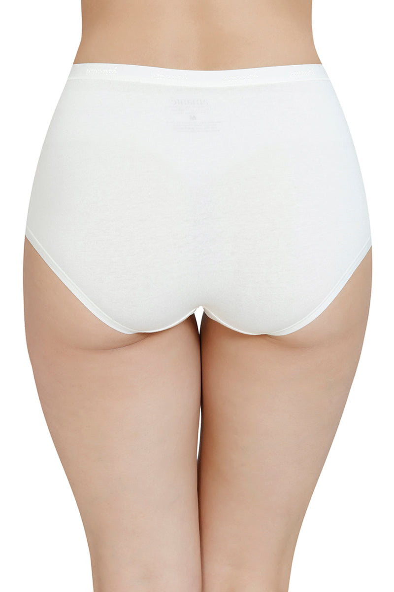 Solid High Rise Full Brief (Pack of 3)