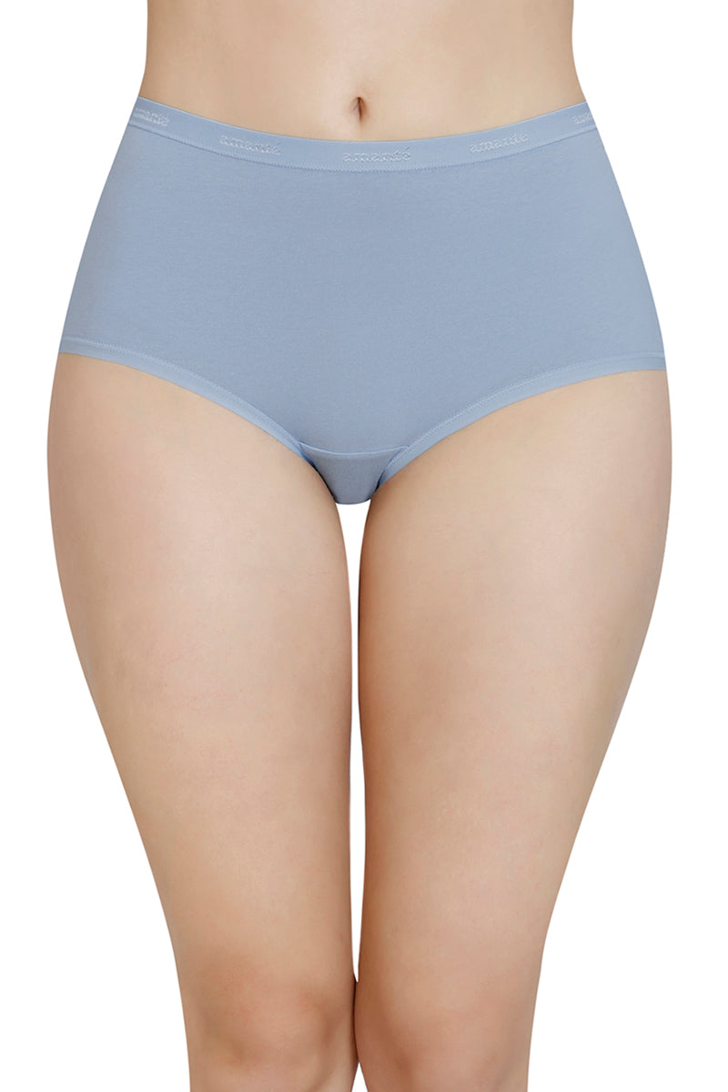 Solid High Rise Full Brief (Pack of 3)