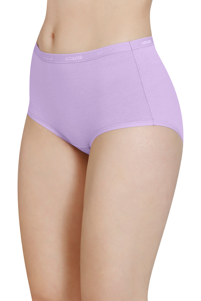 Solid High Rise Full Brief (Pack of 3)