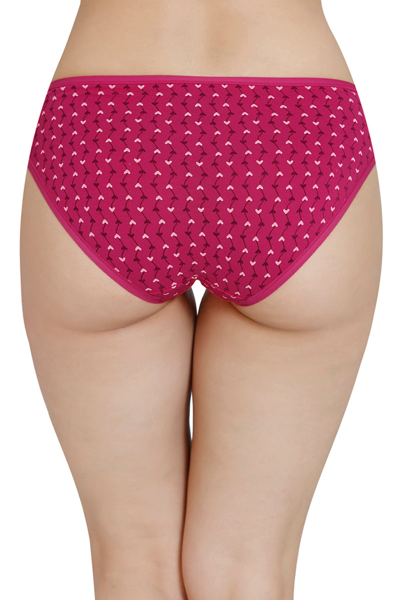 Printed Low Rise Bikini Panty (Pack of 3)