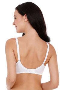 Fresh Aloe Finish Cotton Non-Padded Non-Wired Bra - White thumbnail 3