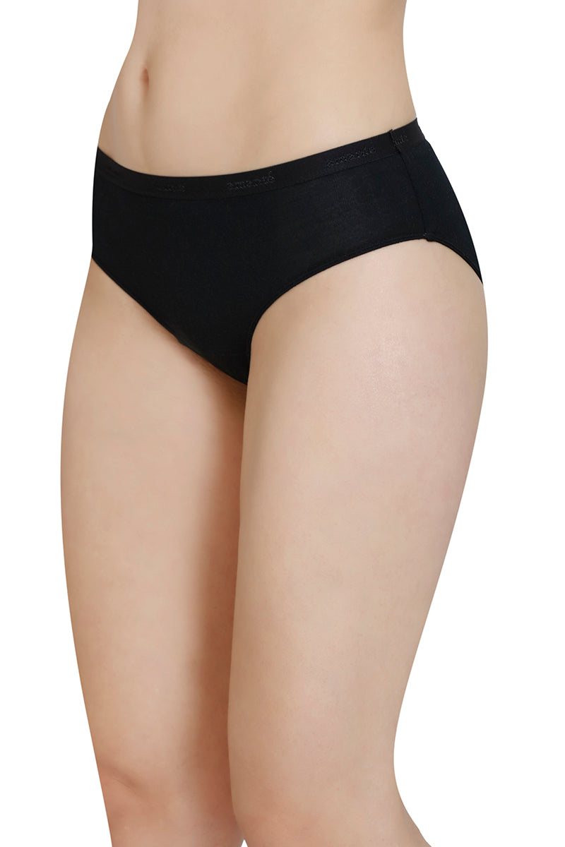 Solid Mid Rise Modal Bikini Panty (Pack of 2)