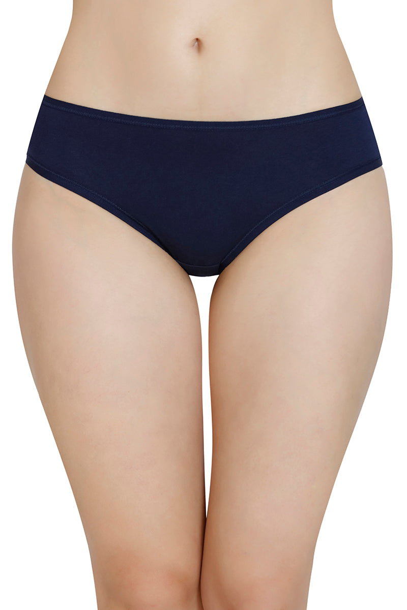 Solid Low Rise Bikini Panty (Pack of 3)