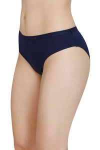 Solid Mid Rise Modal Bikini Panty - Midnight thumbnail 3