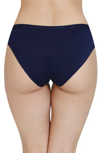 Solid Mid Rise Modal Bikini Panty - Midnight thumbnail 4
