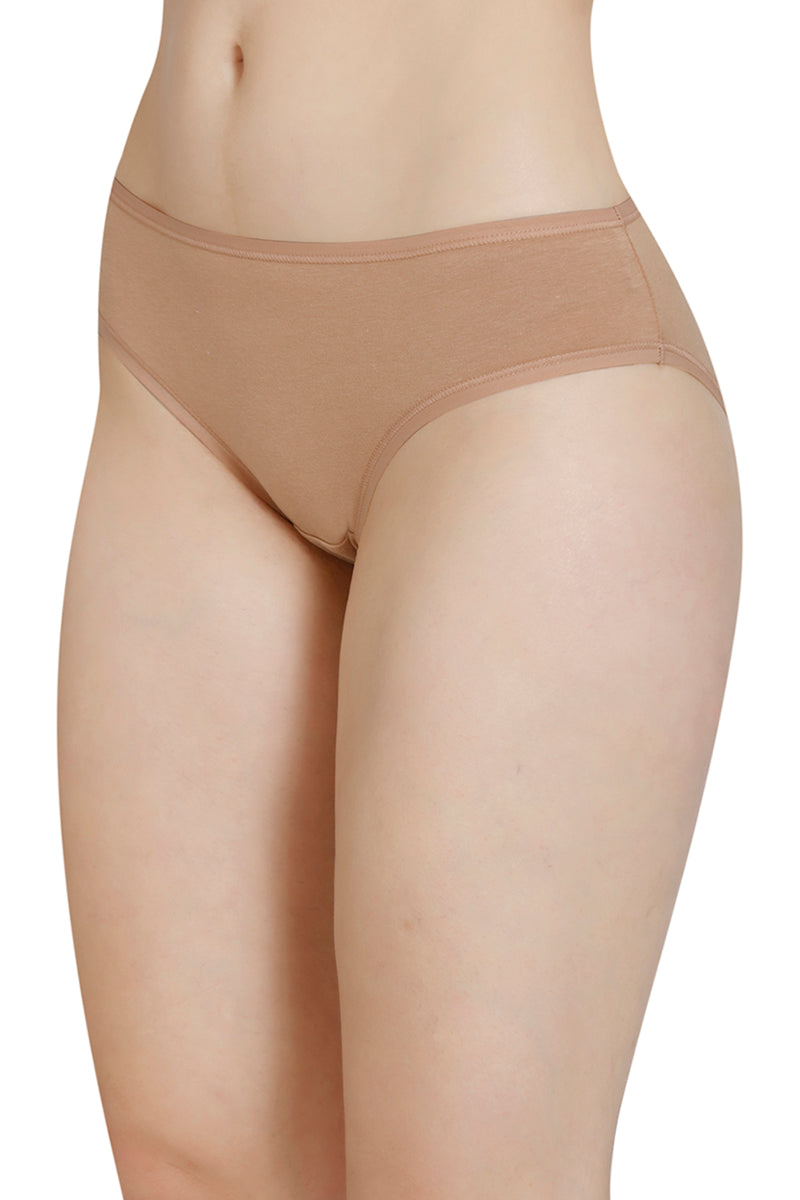 Solid Low Rise Bikini Panty (Pack of 3)