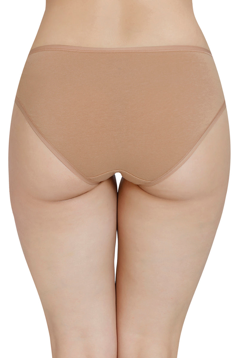 Solid Low Rise Bikini Panty (Pack of 3)