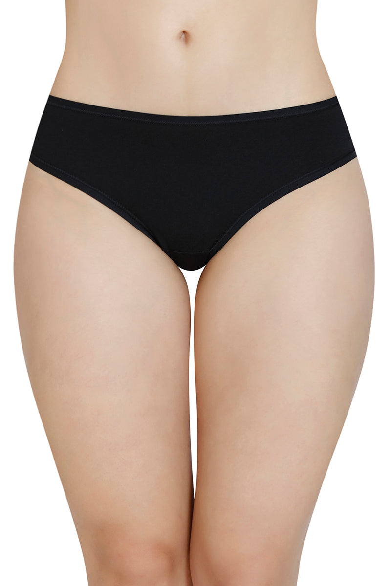 Solid Low Rise Bikini Panty (Pack of 3)
