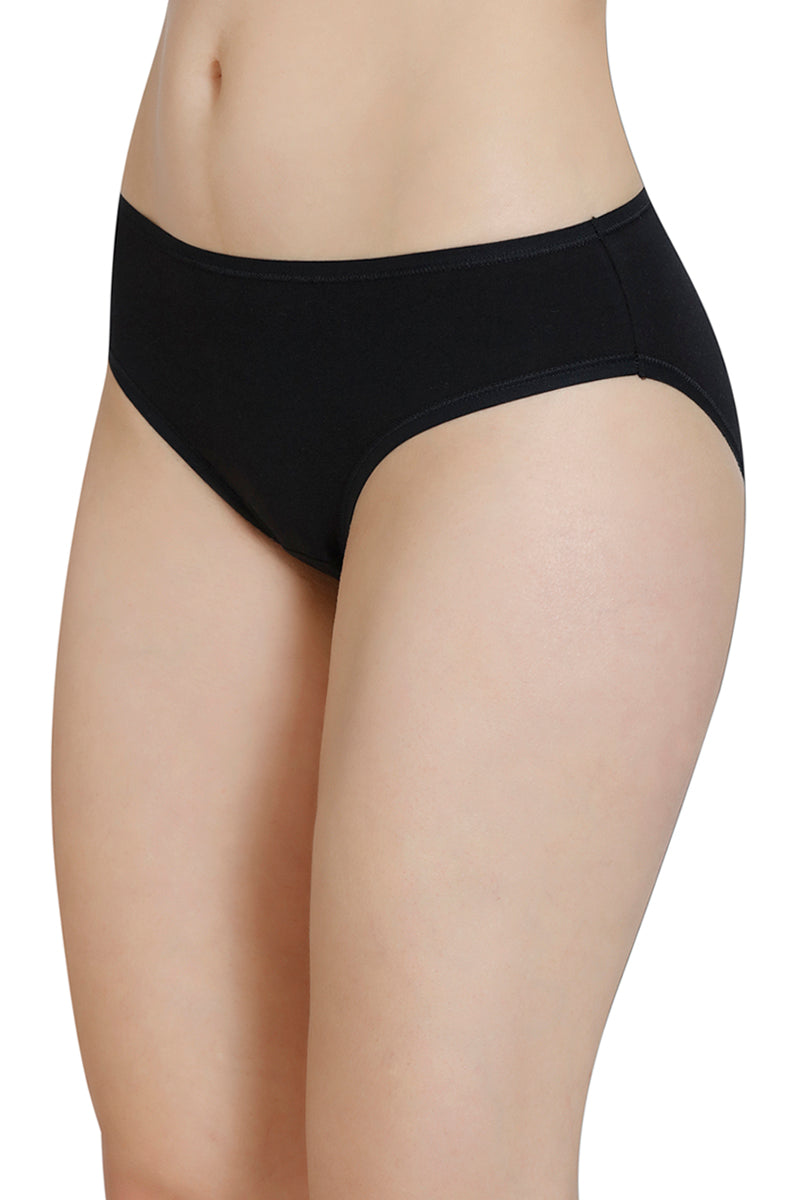 Solid Low Rise Bikini Panty (Pack of 3)