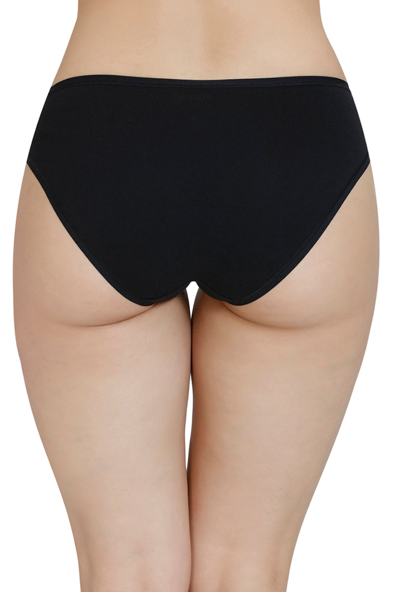 Solid Low Rise Bikini Panty (Pack of 3)