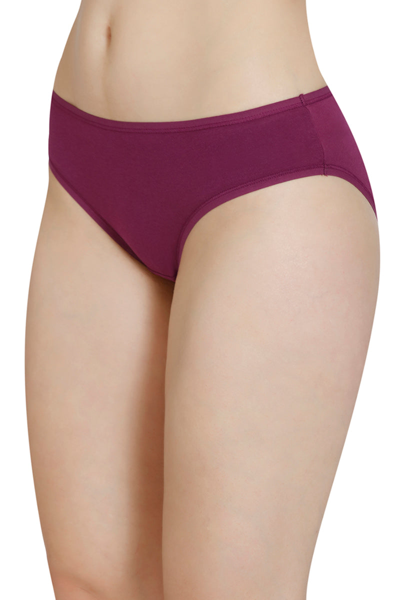 Solid Low Rise Bikini Panty (Pack of 3) - Image 9 of 10