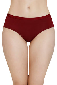 Solid Mid Rise Modal Hipster Panty - Henna thumbnail 1