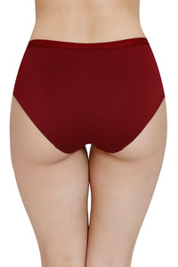 Solid Mid Rise Modal Hipster Panty - Henna thumbnail 4