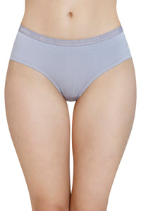Solid Mid Rise Modal Hipster Panty - Soft Gray - color option