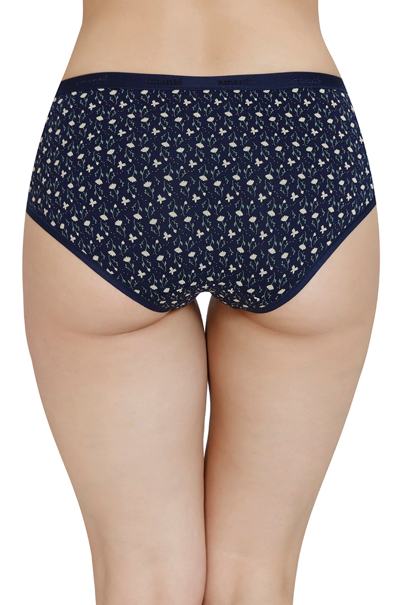 Printed Mid Rise Hipster Panty (Pack of 3)