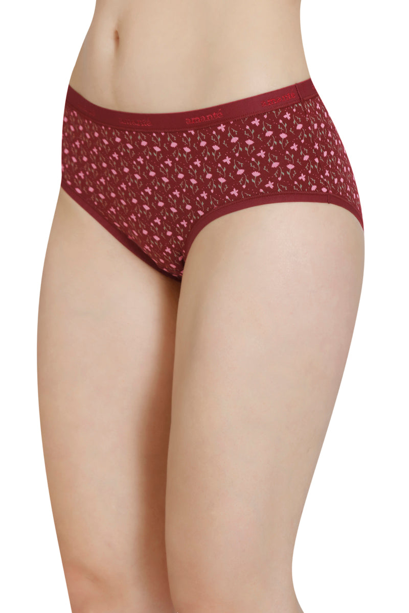 Printed Mid Rise Hipster Panty (Pack of 3) - Image 9 of 10