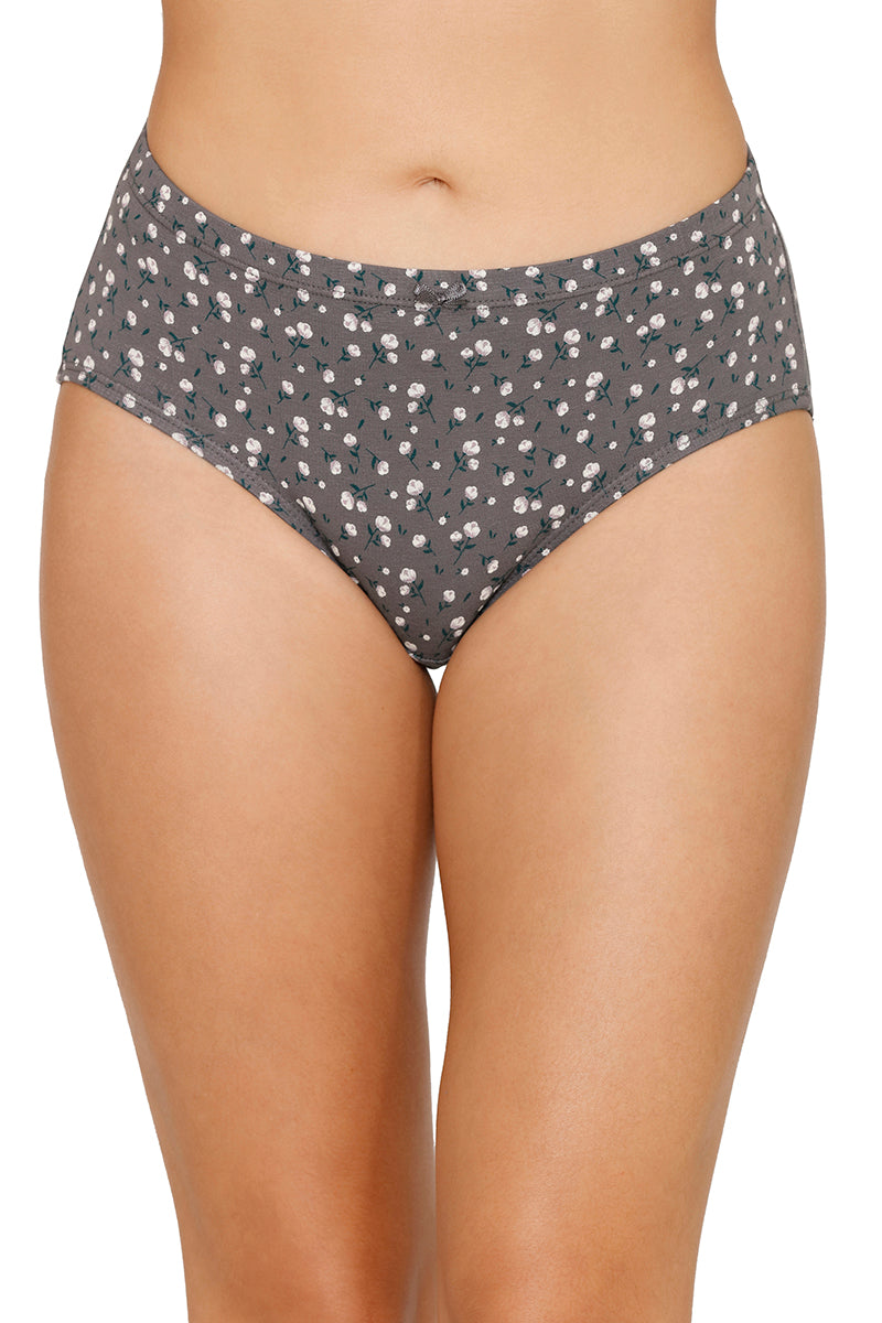 Inner Elastic Printed Mid Rise Hipster Panty (Pack of 3)