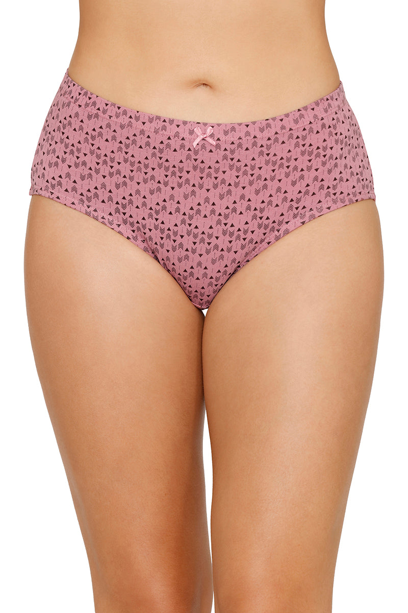 Inner Elastic Printed Mid Rise Hipster Panty (Pack of 3)