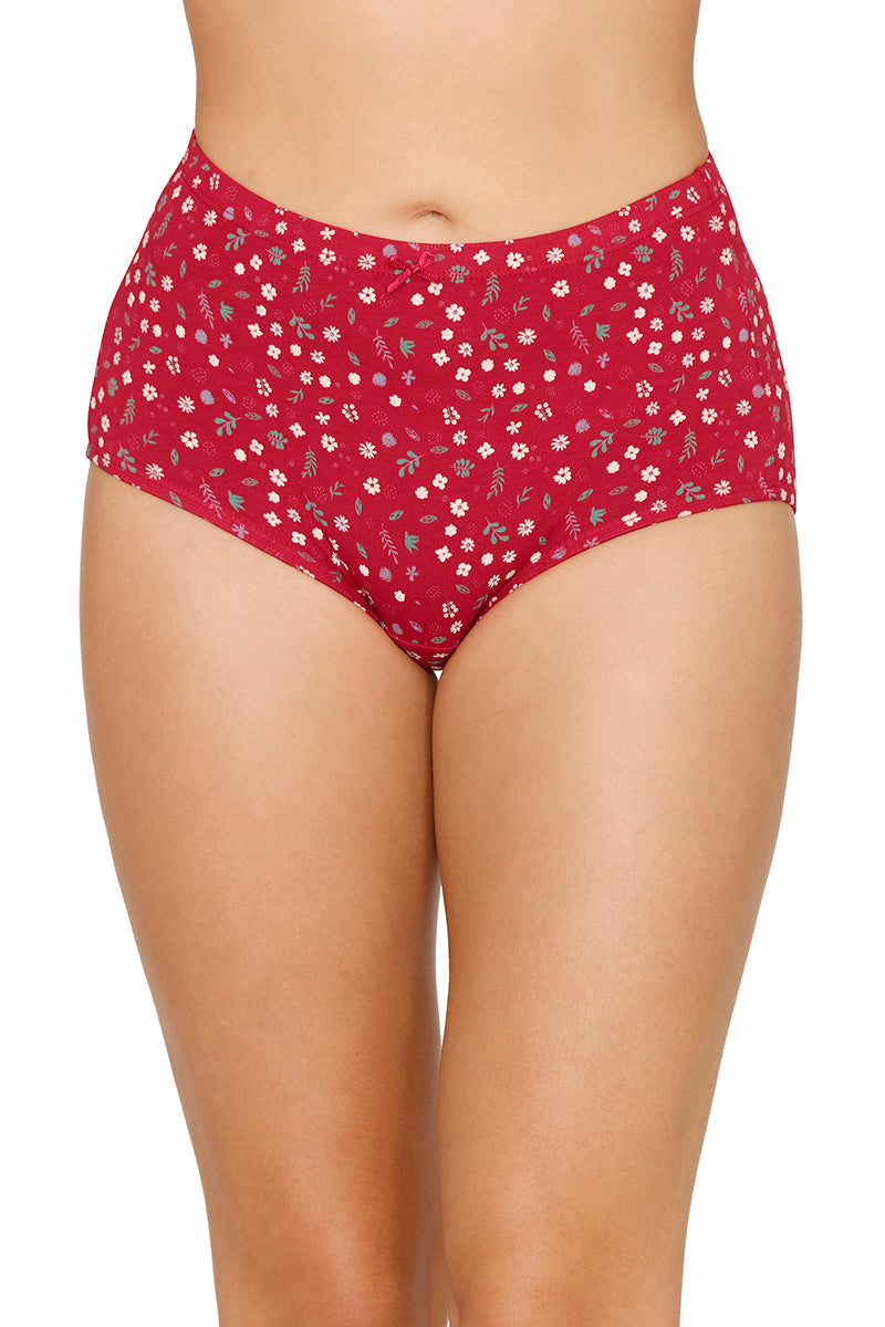 Inner Elastic Printed Mid Rise Full Briefs (Pack of 3)