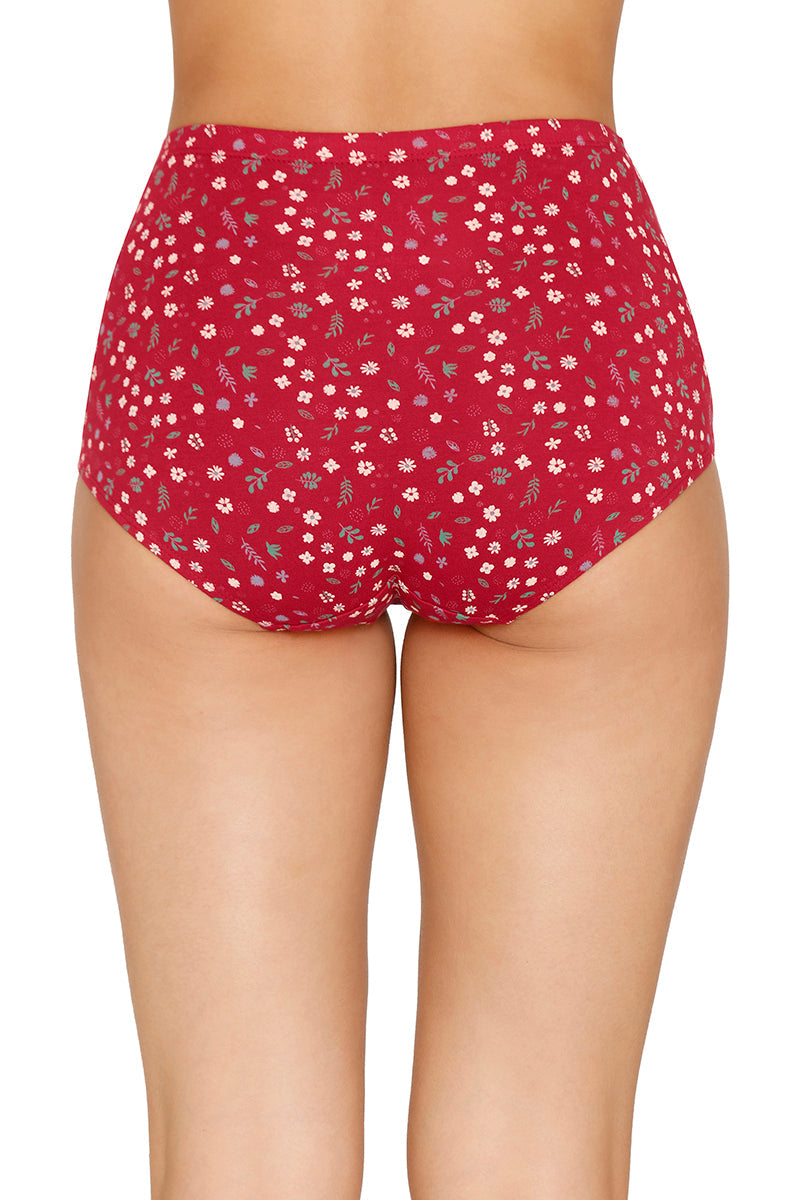Inner Elastic Printed Mid Rise Full Briefs (Pack of 3)