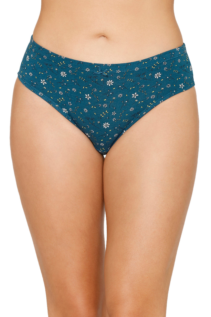 Inner Elastic Printed Mid Rise Bikini Panty (Pack of 3) - Image 6 of 7