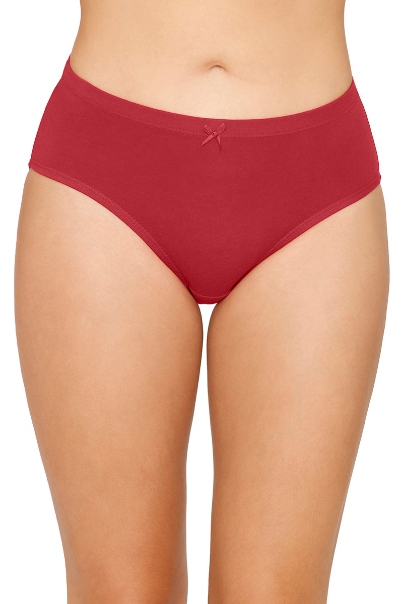 Inner Elastic Solid Mid Rise Hipster Panty (Pack of 3)