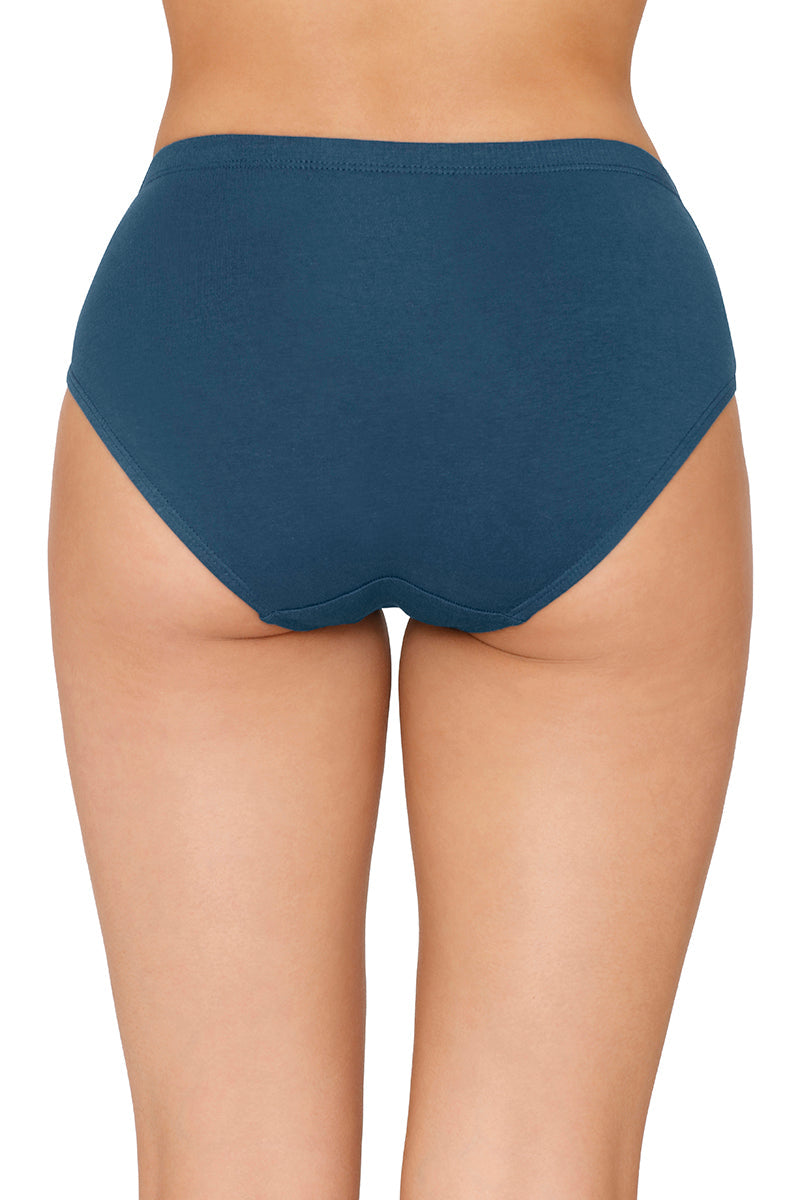 Inner Elastic Solid Mid Rise Hipster Panty (Pack of 3)