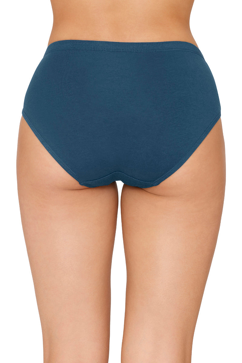 Inner Elastic Solid Mid Rise Hipster Panty (Pack of 3) - Image 5 of 8