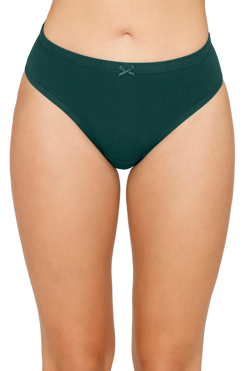 Inner Elastic Solid Mid Rise Bikini Panty (Pack of 3)