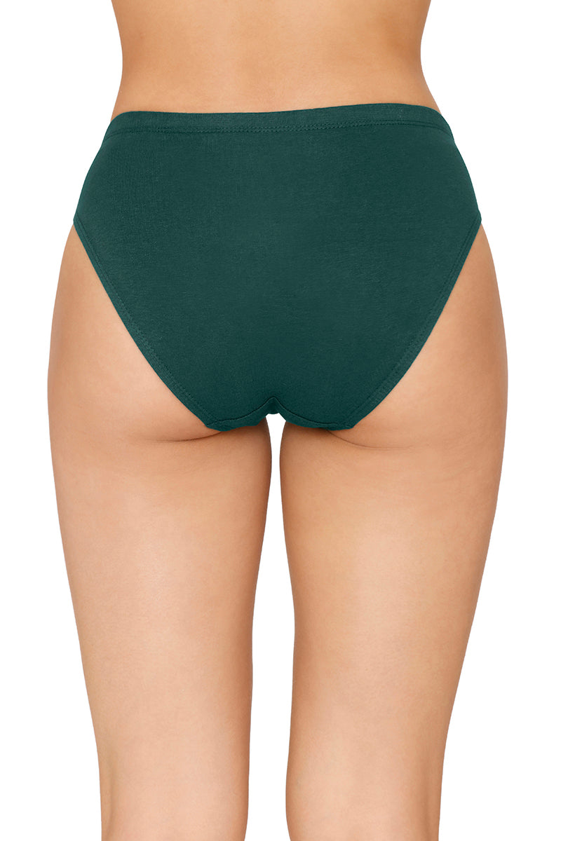 Inner Elastic Solid Mid Rise Bikini Panty (Pack of 3) - Image 5 of 7