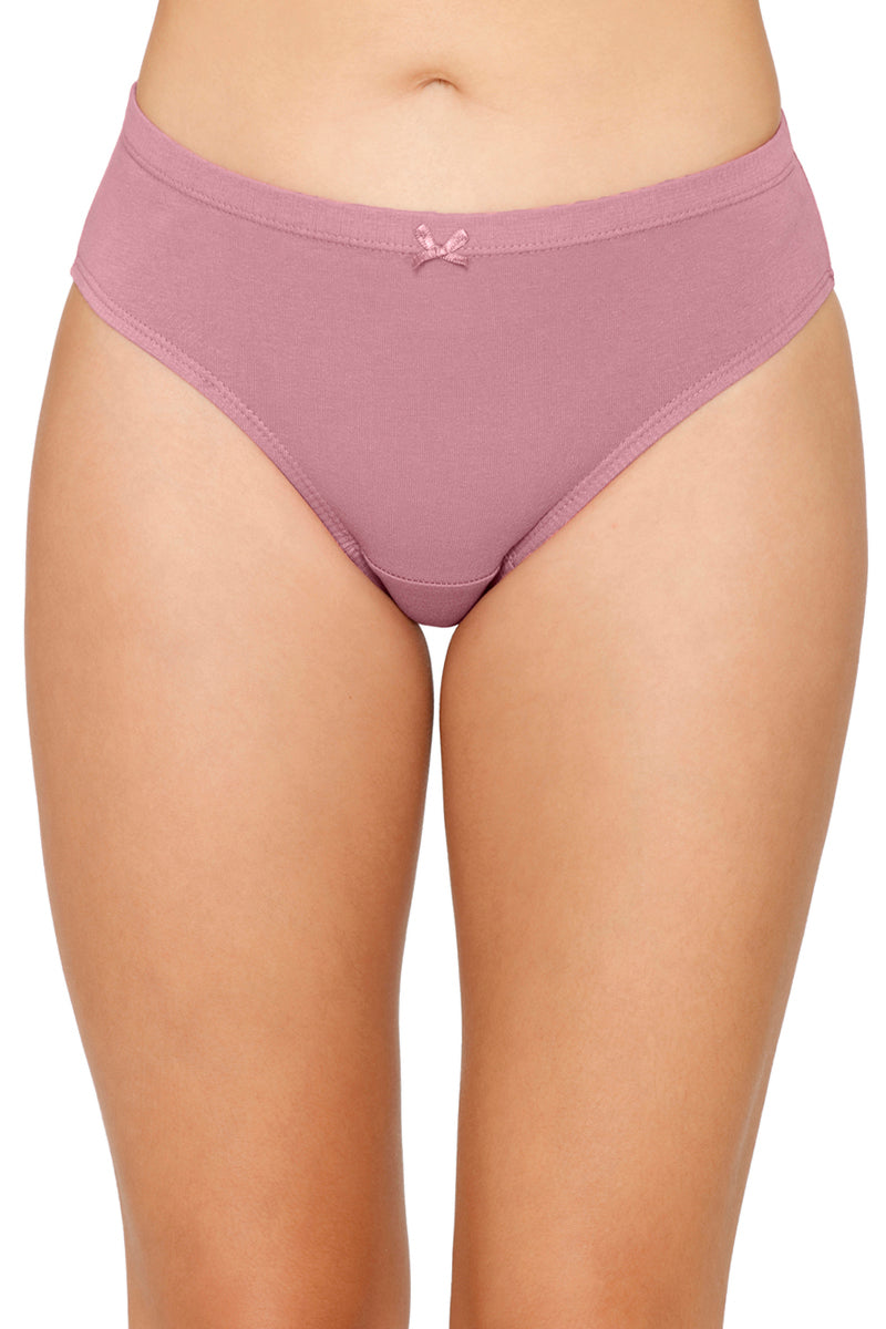Inner Elastic Solid Mid Rise Bikini Panty (Pack of 3) - Image 6 of 7