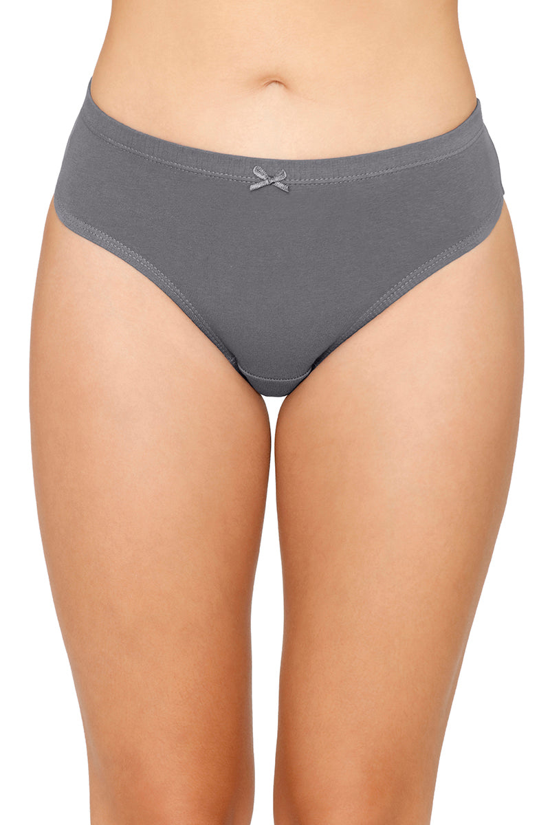 Inner Elastic Solid Mid Rise Bikini Panty (Pack of 3) - Image 6 of 7