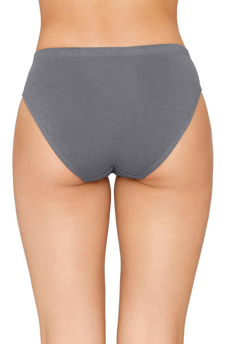 Inner Elastic Solid Mid Rise Bikini Panty (Pack of 3) - Image 7 of 7
