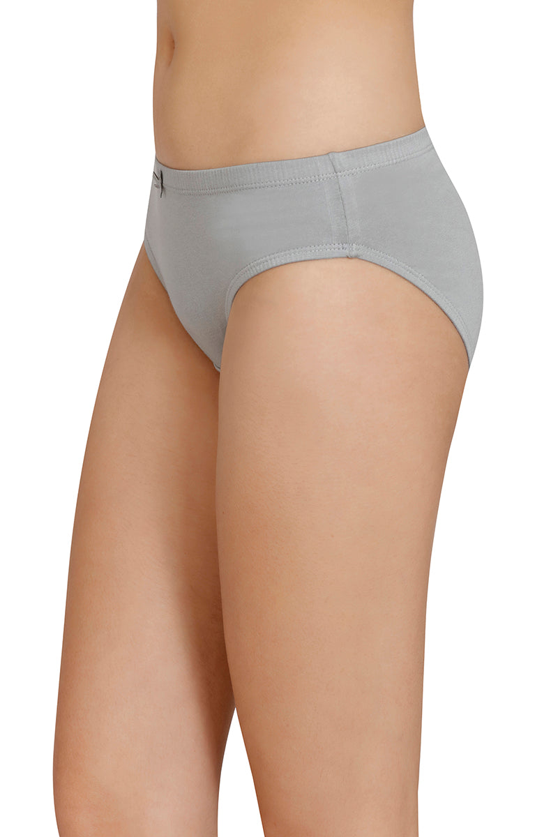 Inner Elastic Solid Mid Rise Bikini Panty (Pack of 3)