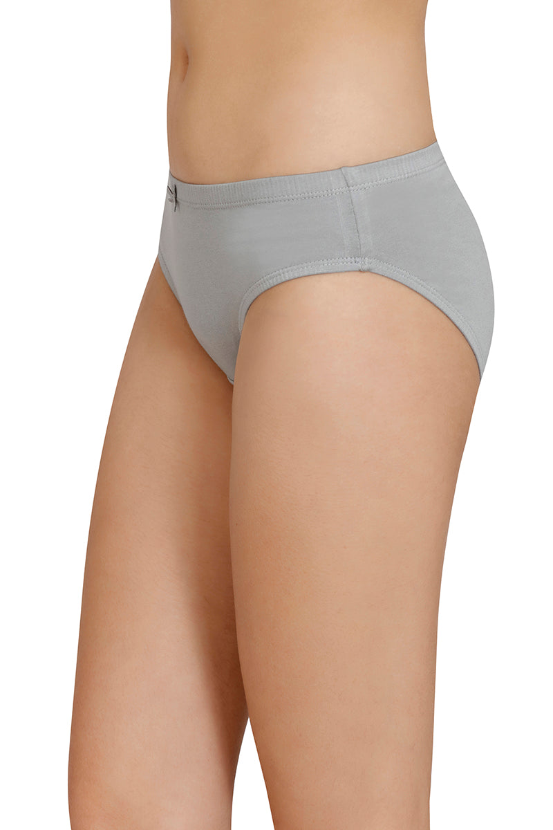 Inner Elastic Solid Mid Rise Bikini Panty (Pack of 3)