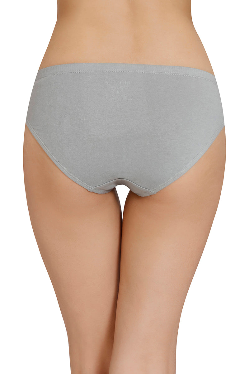 Inner Elastic Solid Mid Rise Bikini Panty (Pack of 3) - Image 4 of 8