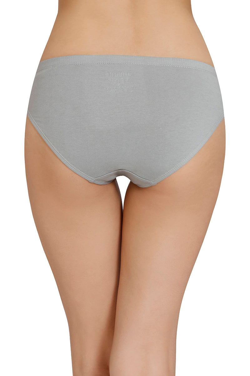 Inner Elastic Solid Mid Rise Bikini Panty (Pack of 3)