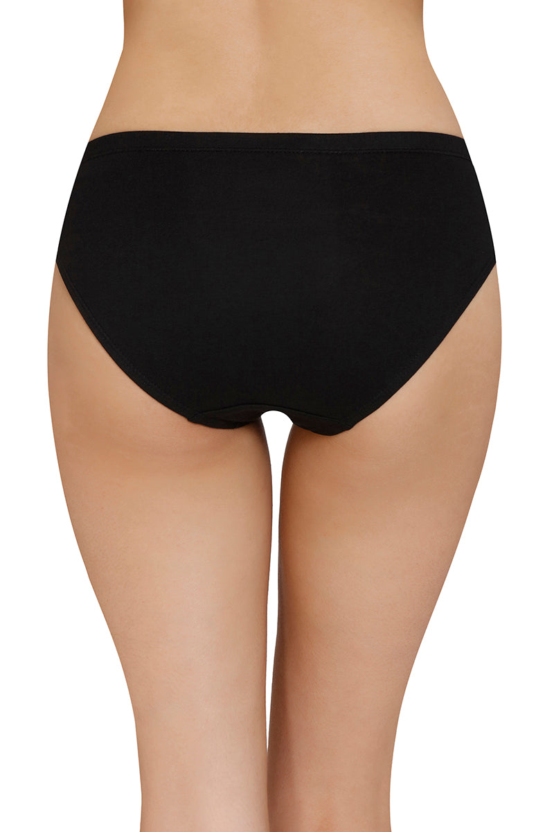 Inner Elastic Solid Mid Rise Bikini Panty (Pack of 3)