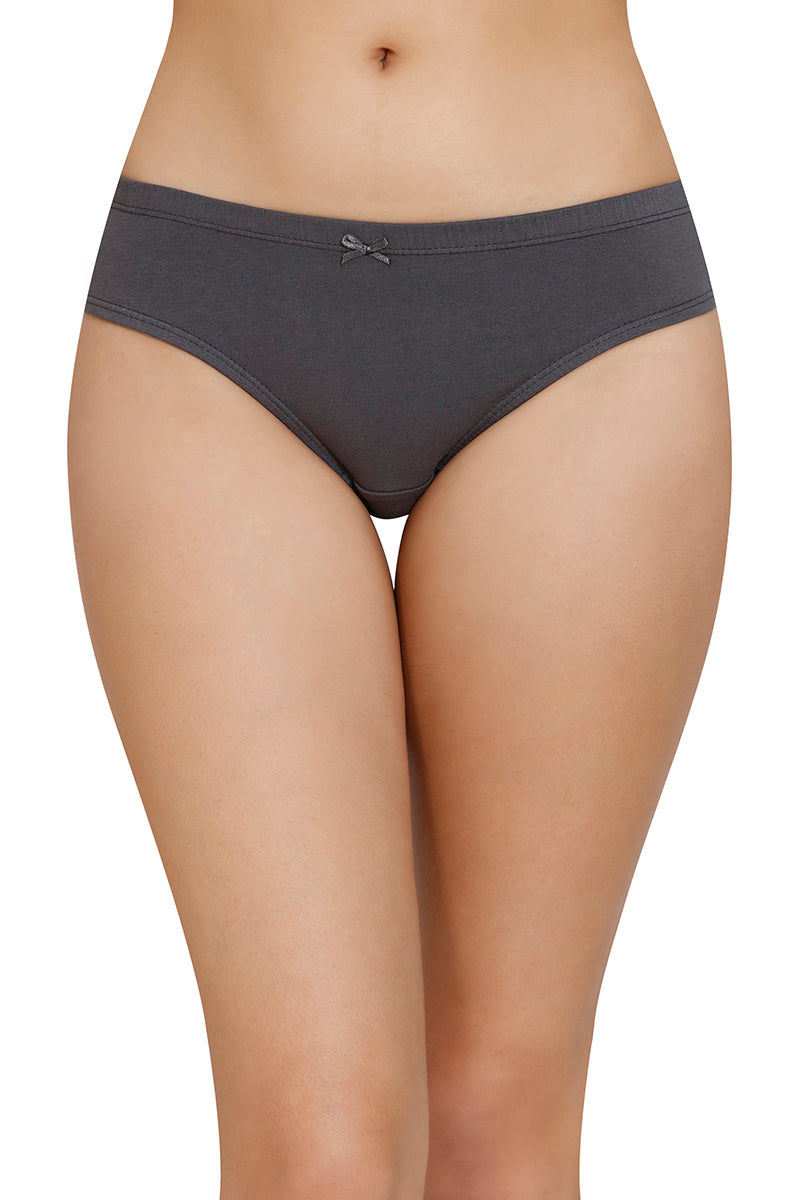 Inner Elastic Solid Mid Rise Bikini Panty (Pack of 3)